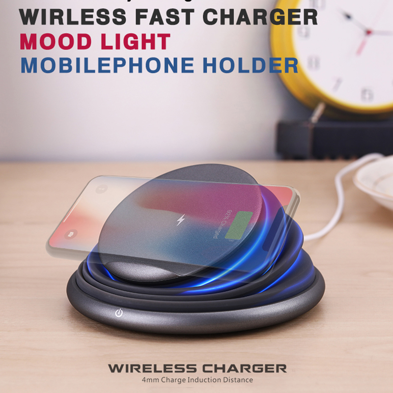 Support de téléphone portable léger sans fil pour chargeur rapide sans fil